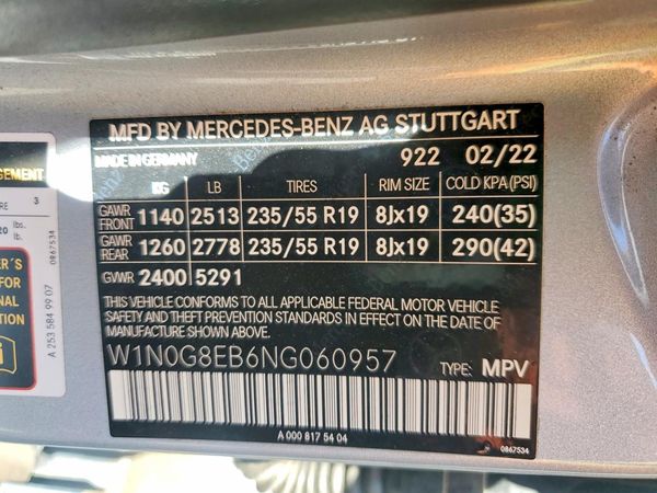 2022 MERCEDES-BENZ GLC GLC300 4MATIC