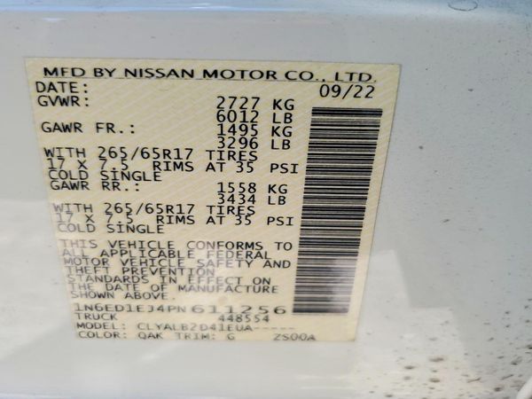 2023 NISSAN FRONTIER