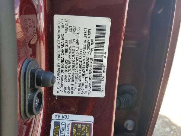 2015 HONDA CRV EX-L