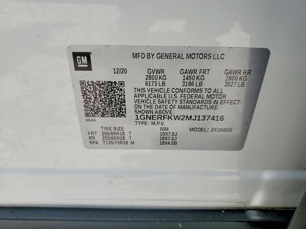 2021 CHEVROLET TRAVERSE LS