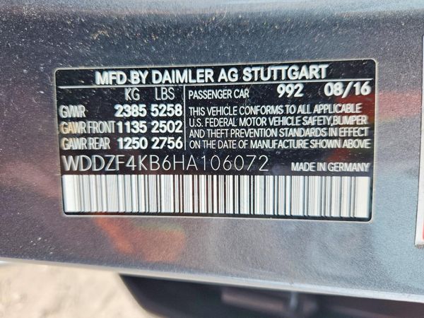 2017 MERCEDES-BENZ E