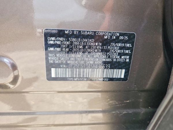 2025 SUBARU FORESTER