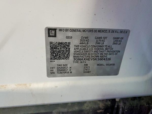 2019 CHEVROLET EQUINOX LS