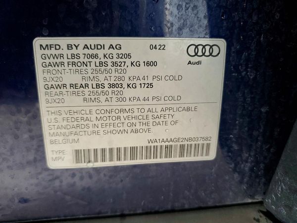2022 AUDI E-TRON