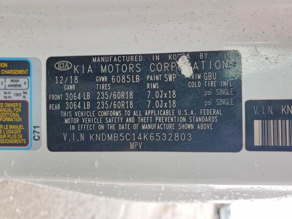 2019 KIA SEDONA LX/EX