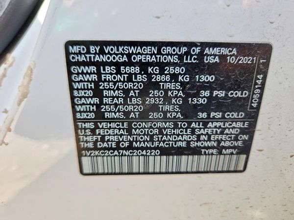 2022 VOLKSWAGEN ATLAS CROSS SPORT 4Motion SE w/ Tech