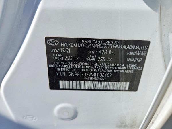 2021 HYUNDAI SONATA SEL Plus