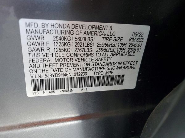 2022 ACURA MDX TECH