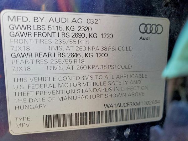 2021 AUDI Q3