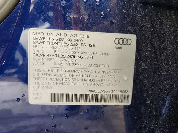 2016 AUDI Q5 quattro Premium Plus