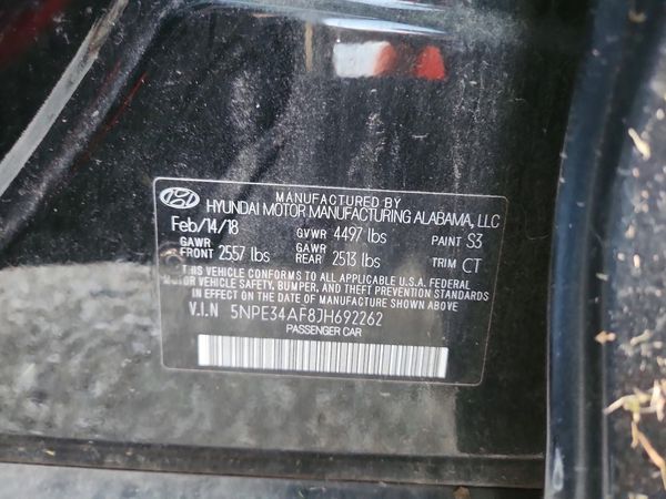 2018 HYUNDAI SONATA