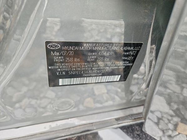 2020 HYUNDAI SONATA