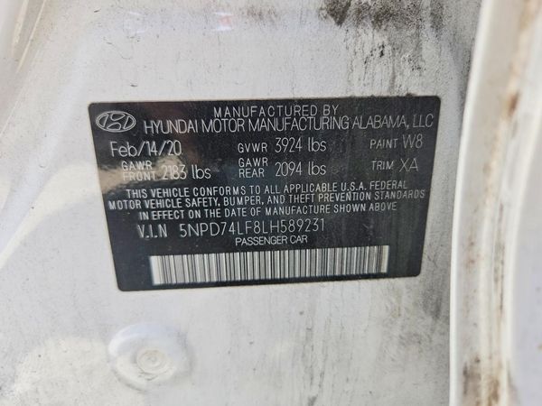 2020 HYUNDAI ELANTRA