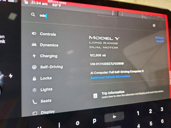 2020 TESLA MODEL Y