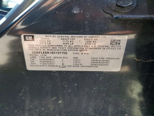 2014 CHEVROLET EQUINOX