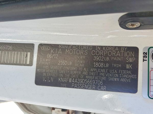2013 KIA FORTE N/A