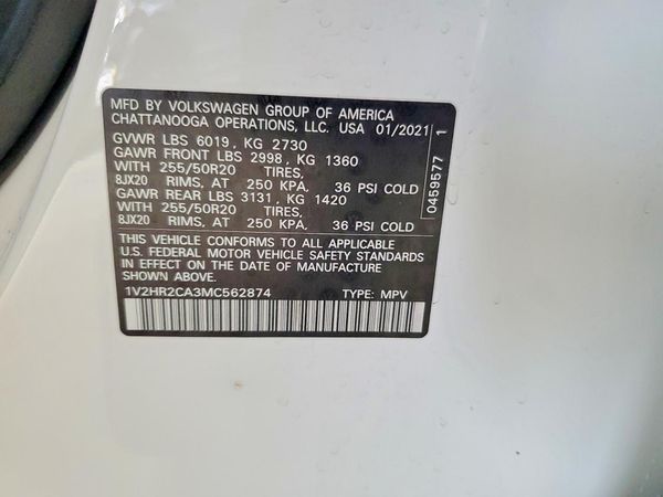 2021 VOLKSWAGEN ATLAS 4Motion SE w/ Tech