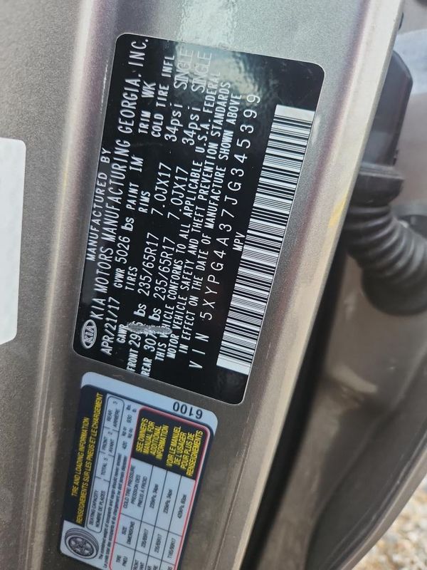 2018 KIA SORENTO L, LX