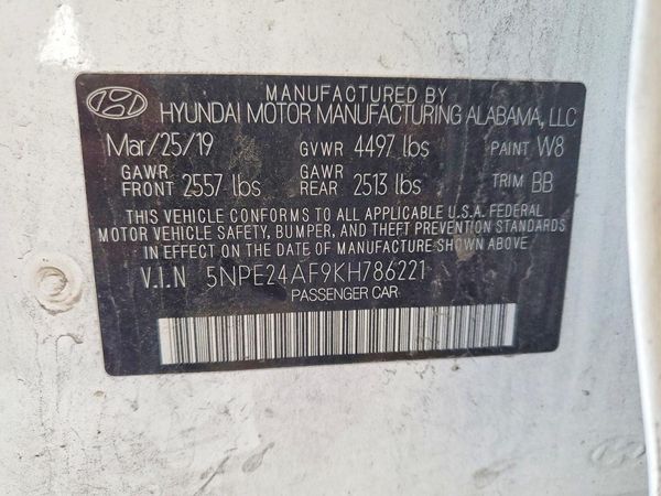 2019 HYUNDAI SONATA Eco Turbo, SE