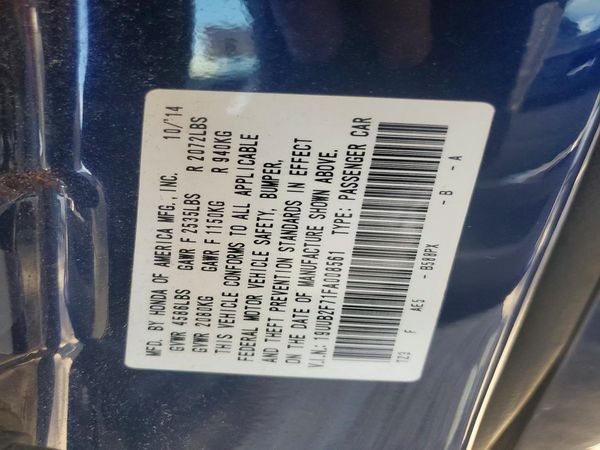 2015 ACURA TLX ADVANCE V6