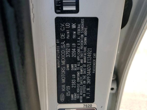 2020 KIA FORTE GT Line
