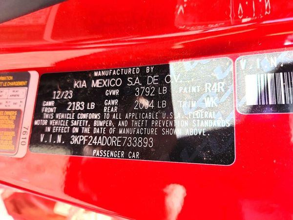 2024 KIA FORTE LX, LXS
