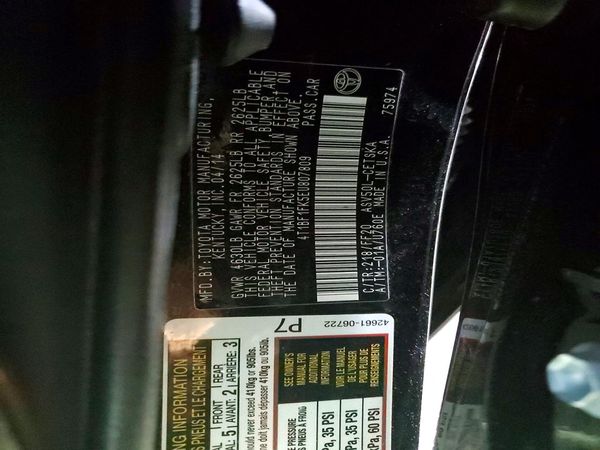 2014 TOYOTA CAMRY