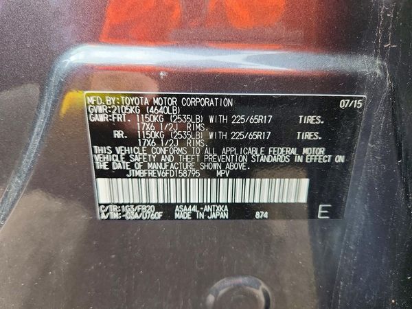 2015 TOYOTA RAV4 LE (X Grade)