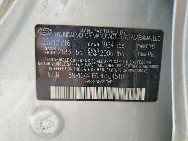 2017 HYUNDAI ELANTRA