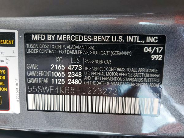 2017 MERCEDES-BENZ C C300-4M