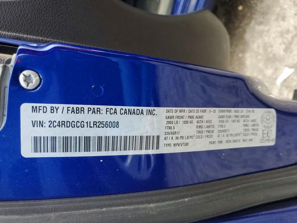 2020 DODGE GRAND CARAVAN SXT