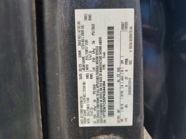 2023 FORD F150 SuperCrew