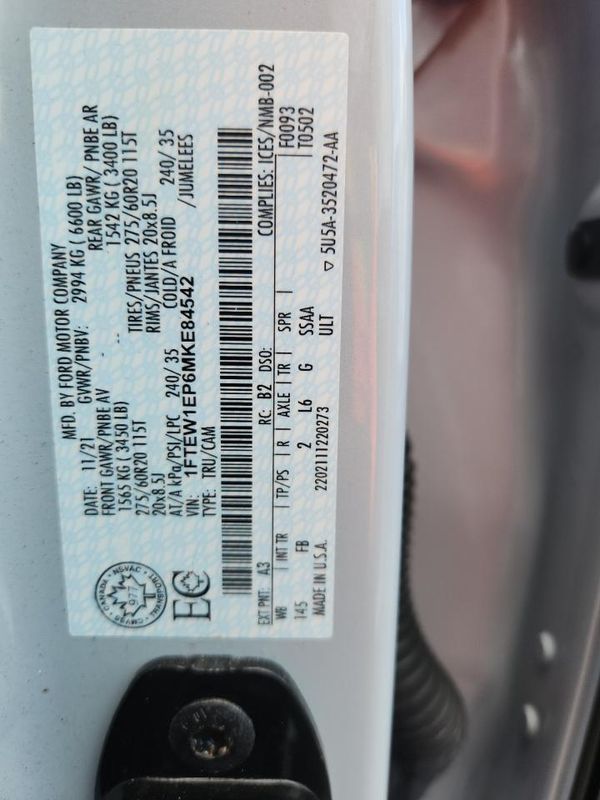 2021 FORD F150