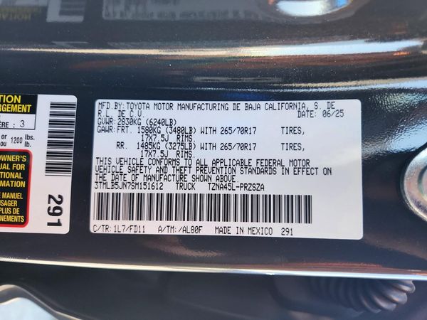 2025 TOYOTA TACOMA