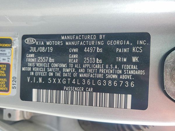 2020 KIA OPTIMA LX, S, SE