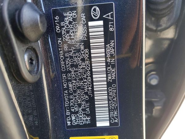 2017 LEXUS CT 200h