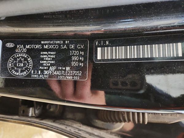 2020 KIA FORTE EX