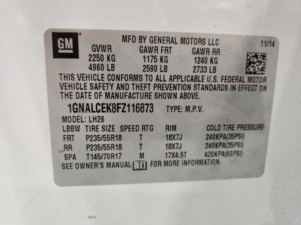 2015 CHEVROLET EQUINOX