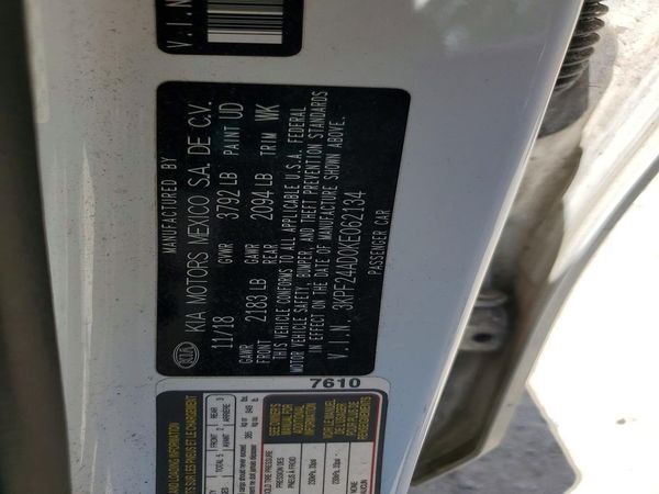 2019 KIA FORTE