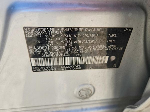 2015 TOYOTA RAV4 XLE (M Grade)