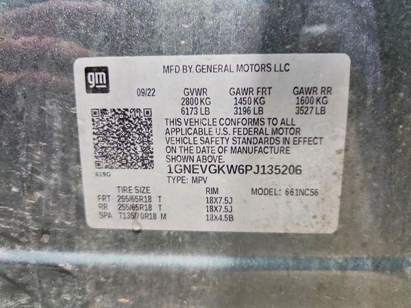 2023 CHEVROLET TRAVERSE LT