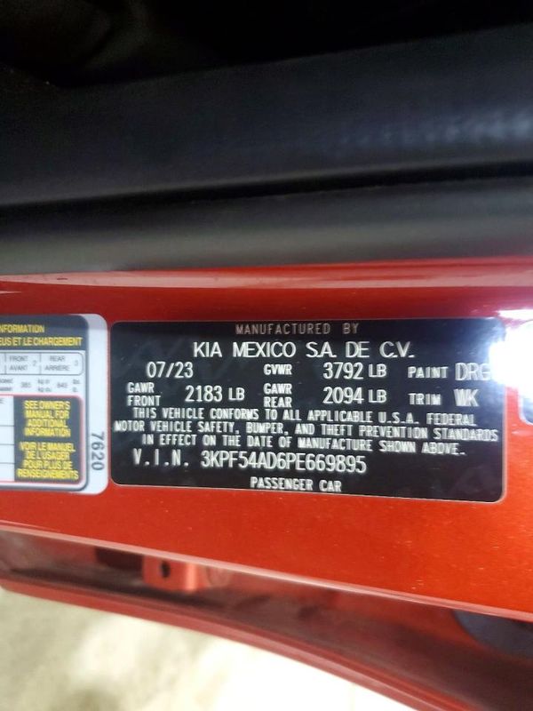 2023 KIA FORTE GT Line