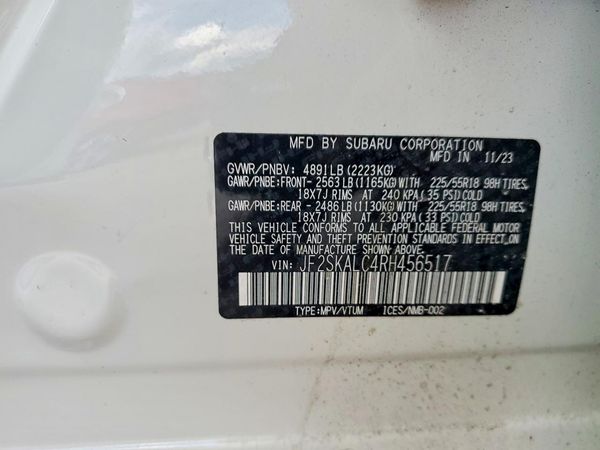 2024 SUBARU FORESTER Limited