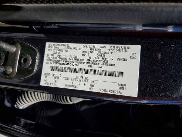 2021 FORD F150
