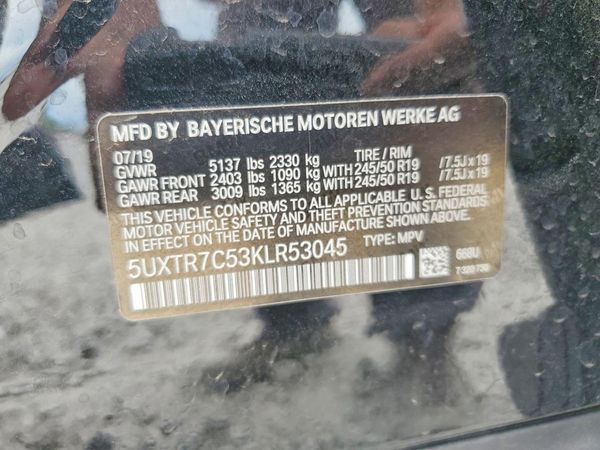 2019 BMW X3 sDrive30i