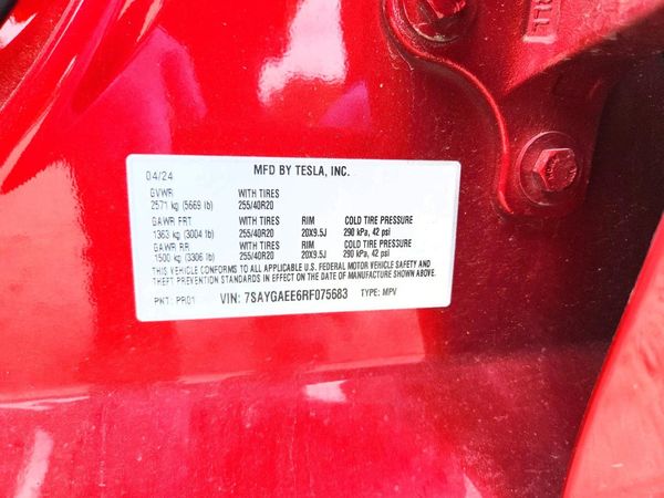 2024 TESLA MODEL Y