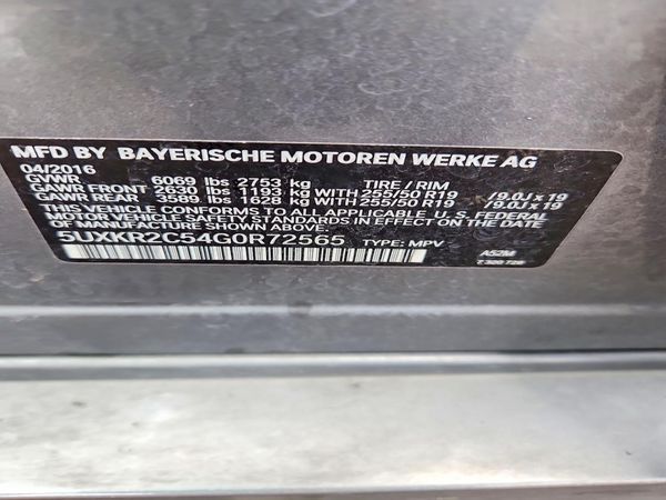 2016 BMW X5 sDrive35i