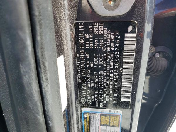 2019 KIA SORENTO L, LX, S