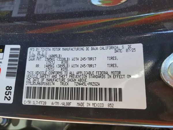 2025 TOYOTA TACOMA