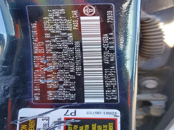 2013 TOYOTA CAMRY SOLA Hybrid